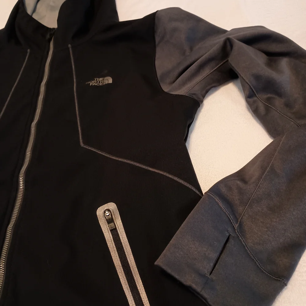 The North Face Kilowatt Full Zip Hooded Jacket Men's Size Small Black/Grey